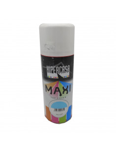 Hipercasa - Bote de pintura en spray color azul claro 400 ml, válido para multitud de superficies de interior y exterior