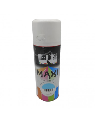Hipercasa - Bote de pintura en spray color azul claro 400 ml, válido para multitud de superficies de interior y exterior