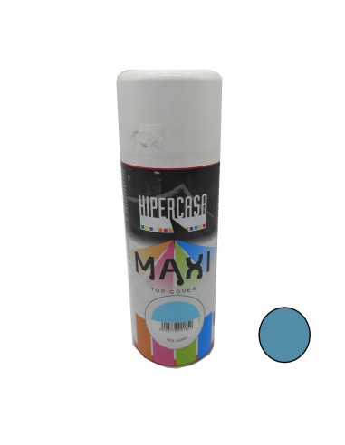 Hipercasa - Bote de pintura en spray color azul claro 400 ml, válido para multitud de superficies de interior y exterior