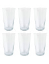 Tradineur - Pack de 6 Vasos modelo Toledo - Capacidad de 470 ml (16 oz) - Fabricado en Vidrio - Apto para lavavajillas y microon