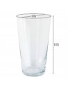 Tradineur - Pack de 6 Vasos modelo Toledo - Capacidad de 470 ml (16 oz) - Fabricado en Vidrio - Apto para lavavajillas y microon