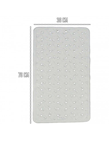 Tradineur - Alfombra de goma antideslizante para baño - Fácil Limpieza - Adherencia y seguridad garantizada en la bañera - 36 x