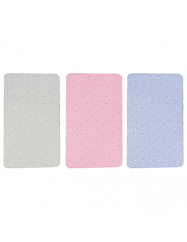 Tradineur - Alfombra de goma antideslizante para baño - Fácil Limpieza - Adherencia y seguridad garantizada en la bañera - 36 x