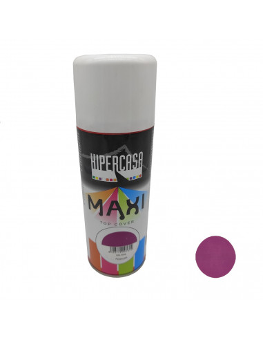 Hipercasa - Bote de pintura en spray color púrpura 400 ml, válido para multitud de superficies de interior y exterior