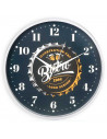 Tradineur - Reloj redondo de pared con números grandes, silencioso, funcionamiento a pilas, minimalista, moderno, decoración, co