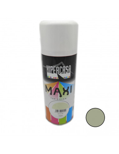Hipercasa - Bote de pintura en spray color crema 400 ml, válido para multitud de superficies de interior y exterior