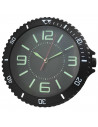 Tradineur - Reloj redondo de pared con números grandes, silencioso, funcionamiento a pilas, minimalista, moderno, decoración, co