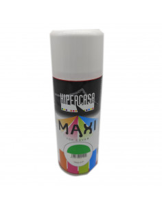 Hipercasa - Bote de pintura en spray verde hoja 400 ml, válido para multitud de superficies de interior y exterior. Pintura en s