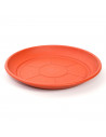 Plato de plástico marrón para macetas de 50-60 cm, modelo Mediterránea, bandeja, platillo redondo para tiesto de interior, exter