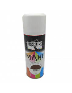 Hipercasa - Bote de pintura en spray ocre 400 ml, válido para multitud de superficies de interior y exterior. Pintura en spray,