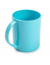 Tradineur - Pack de 4 Tazas Mug - Fabricado en Plástico - Capacidad 350 ml - Apto para microondas y congelador - 11 x 9,7 x 8 cm