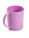 Tradineur - Pack de 4 Tazas Mug - Fabricado en Plástico - Capacidad 350 ml - Apto para microondas y congelador - 11 x 9,7 x 8 cm
