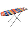 Tradineur - Tabla de Planchar Plegable - Fabricada en Madera - Soporte para plancha y patas metálicas antideslizantes - 33 x 110