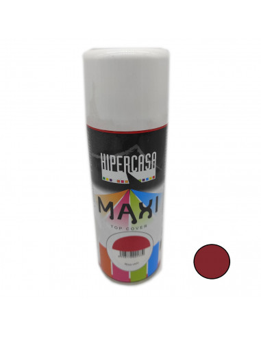 Hipercasa - Bote de pintura en spray color rojo vivo 400 ml, válido para multitud de superficies de interior y exterior