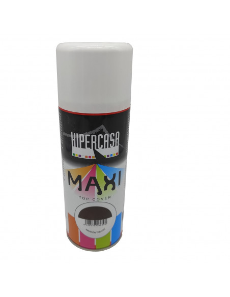 Hipercasa - Bote de pintura en spray color marrón tabaco 400 ml, válido para multitud de superficies de interior y exterior Hipercasa - Bote de pintura en spray color marrón tabaco 400 ml, válido para multitud de superficies de interior y exterior