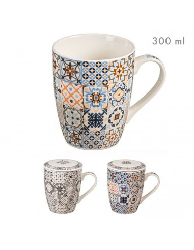 Tradineur - Taza para té, infusiones, incluye filtro y tapa, cerámica y acero inoxidable, mantiene caliente la infusión, regalo
