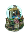 Tradineur - Bola de Agua Nevada Navideña - Figura del Nacimiento - Fabricado en Resina - Decoración navideña - 9 cm - Modelo Ale