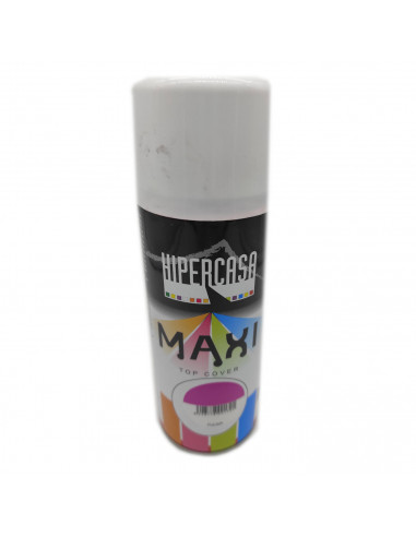 Hipercasa - Bote de pintura en spray color fuscia 400 ml, válido para multitud de superficies de interior y exterior