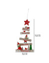 Tradineur - Pack de 2 Colgantes para árbol de Navidad - Fabricado en Madera - Frase grabada en letrero - 24,5 x 13,5 x 0,5 cm -