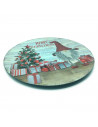 Tradineur - Pack de 2 Bajoplatos con diseño de Duende con Gorro - Fabricado en Plástico - Ideal para decoración para Navidad - Ø