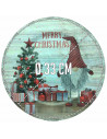 Tradineur - Pack de 2 Bajoplatos con diseño de Duende con Gorro - Fabricado en Plástico - Ideal para decoración para Navidad - Ø