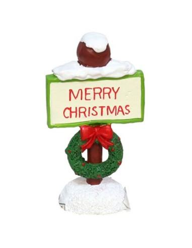 Tradineur - Pack de 3 Señales de dirección navideño - Fabricado en Plástico - Decoración para temporada navideña - 8 x 4 x 2,5 c