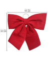 Tradineur - Lazo Praga Navideño - Fabricado en Poliéster y Espuma - Decoración Navideña - 54 x 44 cm - Color Rojo