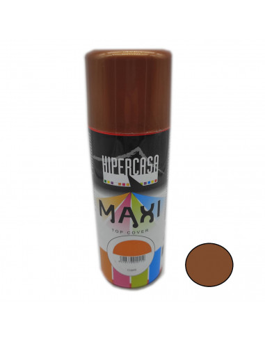Hipercasa - Bote de pintura en spray color cobre 400 ml, válido para multitud de superficies de interior y exterior