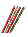 Tradineur - Pack de 4 Rollos de papel regalo - Diseño Soldados Cascanueces - Ideal para preparar los regalos navideños - 150 x 7