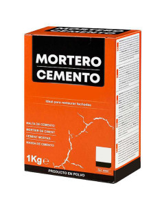 Tradineur - Mortero cemento en polvo, restauración de superficies, reparación de suelos, muros, uso interior y exterior, albañil