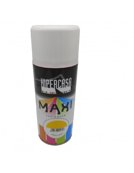 Hipercasa - Bote de pintura en spray color amarillo medio 400 ml, válido para multitud de superficies de interior y exterior Hipercasa - Bote de pintura en spray color amarillo medio 400 ml, válido para multitud de superficies de interior y exterior