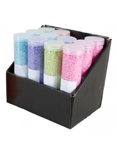 Tradineur - Bote de gravilla 21 x 5 cm especial para la decroración tanto de exteriores como de interiores, de color surtido. Fr