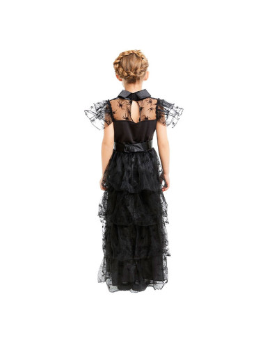 Tradineur - Disfraz de Gótica Infantil (Vestido) para Niños - Fabricado en Poliéster - Incluye Vestido y Cinturón - Ideal para d