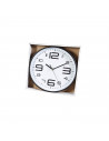 Tradineur - Reloj de pared analógico redondo, diámetro 30 cm, números grandes, reloj clásico para cocina, sala de estar, dormito