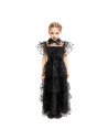 Tradineur - Disfraz de Gótica Infantil (Vestido) para Niños - Fabricado en Poliéster - Incluye Vestido y Cinturón - Ideal para d