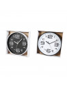 Tradineur - Reloj de pared analógico redondo, diámetro 30 cm, números grandes, reloj clásico para cocina, sala de estar, dormito