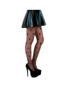 Tradineur - Pantis con cruces, negro, 90% poliéster y 10% licra, complemento para disfraz de monja sexy, carnaval, Halloween, co