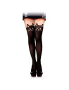Tradineur - Pantis de gato negro, 90% poliéster y 10% licra, complemento para disfraz de gatita sexy, carnaval, Halloween, cospl