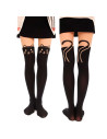 Tradineur - Pantis de gato negro, 90% poliéster y 10% licra, complemento para disfraz de gatita sexy, carnaval, Halloween, cospl