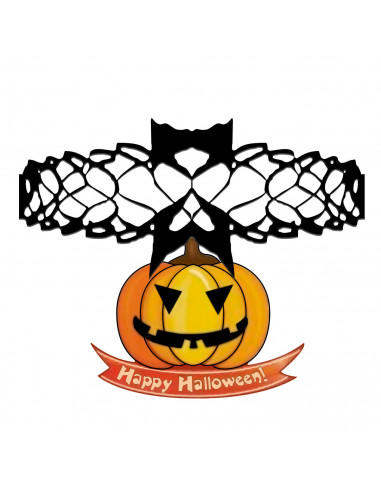 Tradineur - Pack de 2 Guirnaldas de Calabazas para Halloween - Longitud de 2 Metros - Decoración de temporada - Adornos para Hal
