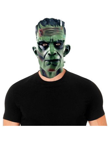 Tradineur - Máscara de Frankenstein - Fabricado en Látex - Complemento para disfraces -  Ideal para disfrutar de Halloween y car