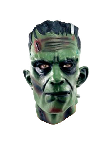 Tradineur - Máscara de Frankenstein - Fabricado en Látex - Complemento para disfraces -  Ideal para disfrutar de Halloween y car
