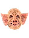 Tradineur - Máscara de cerdo - Fabricado en Látex - Complemento para disfraces -  Ideal para disfrutar de Halloween y carnaval -