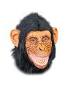 Tradineur - Máscara de Chimpancé - Fabricado en Látex - Complemento para disfraces -  Ideal para disfrutar de Halloween y carnav