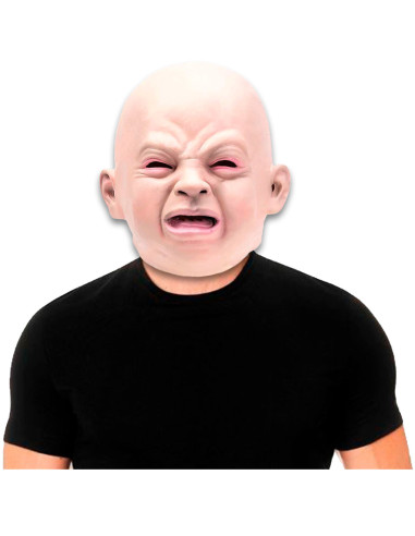 Tradineur - Máscara de Bebé - Fabricado en Látex - Complemento para disfraces -  Ideal para disfrutar de Halloween y carnaval -