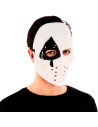 Tradineur - Máscara de asesino Póker - Fabricado en Plástico - Complemento para disfraces -  Ideal para disfrutar de Halloween y