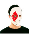 Tradineur - Máscara de asesino Póker - Fabricado en Plástico - Complemento para disfraces -  Ideal para disfrutar de Halloween y
