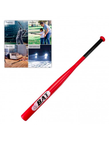 Tradineur - Bate de béisbol de aluminio, agarre antideslizante, entranamientos, prácticas, deporte, aire libre, adolescentes, ad