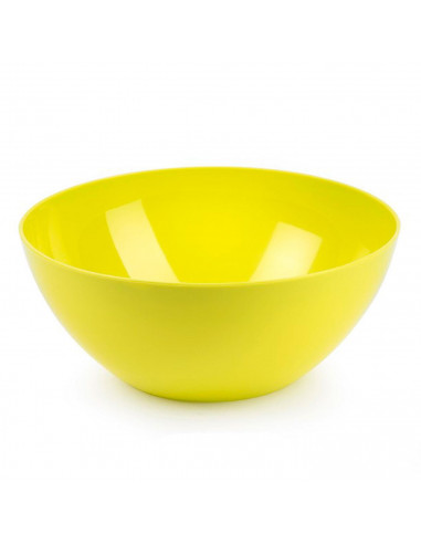 Tradineur - Bol, cuenco de plástico 25 x 12 cm, 3,6 litros, ensaladera, recipiente para palomitas, aperitivos, fruta, ligero y r