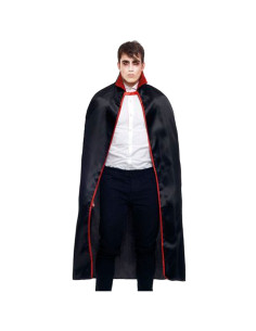 Tradineur - Capa de vampiro para adultos de 140 cm - Fabricado en poliéster - Ideal para disfrutar de Halloween y carnaval - Col